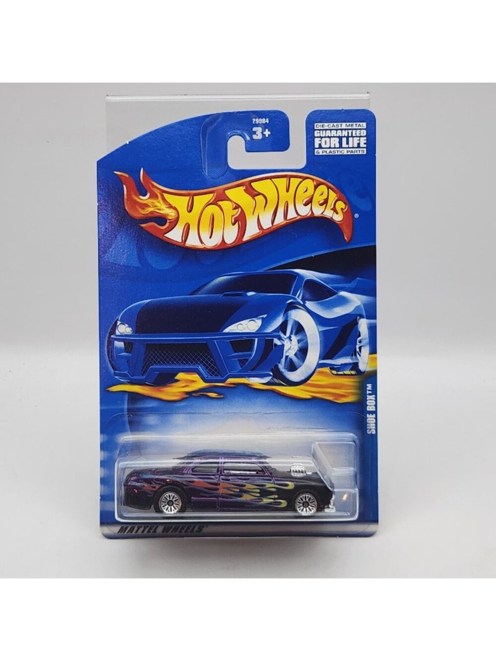 Vintage Hot Wheels 2000 Shoe Box 29984 Custom Ford Coupe Die Cast Car On Card